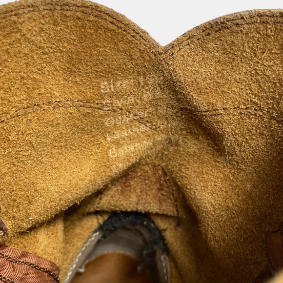 Justin Axe Wedge Men's 13 M Leather Western Work Brown Boots WK4908 Soft Toe - Picture 12 of 15